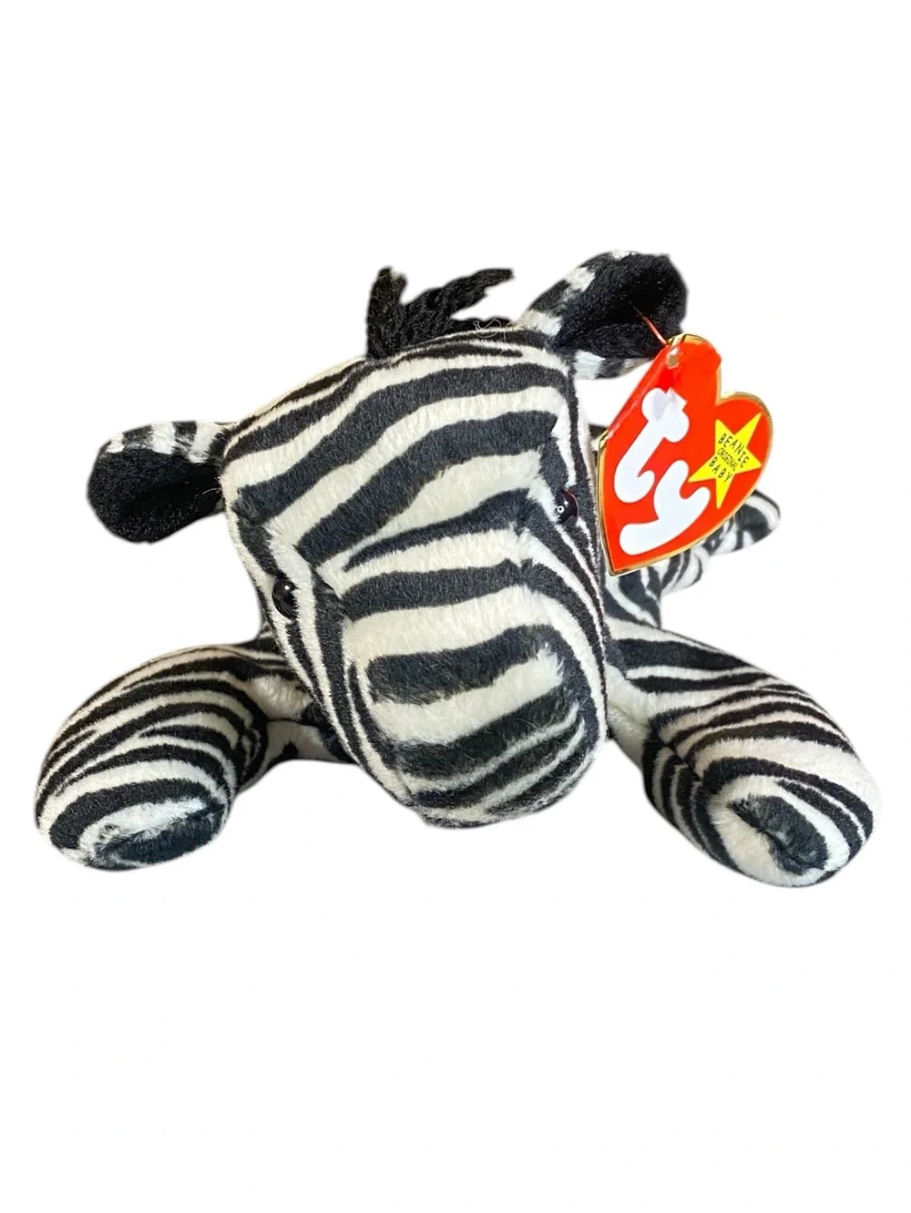 Ty Beanie Babies Ziggy the Zebra 1995 Original Retired Vintage Stuffed Plush